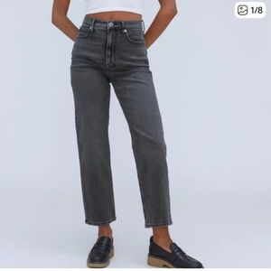 Everlane High Waist Black Wash Crop Women's Jeans